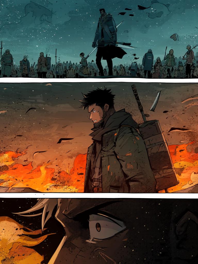 第0章:裂缝之下的守望者
灾变后的残破大地，数万幸存者结队而行，进化者守护队伍。陆隐以铁棍独自抵挡变异兽与黑夜的恐惧，短暂的安宁之后，他们继续向南方的聚集地金陵前进，传说中的七圣与各种进化者等级在远方召唤着幸存者的希望与危机。 - 图片11