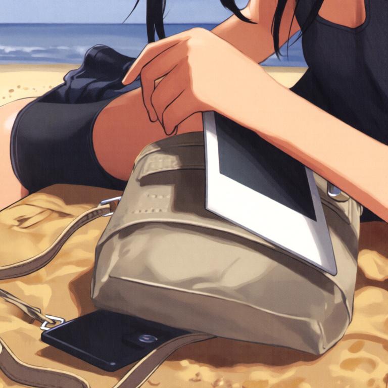 黄昏的列车与海 - 图片13