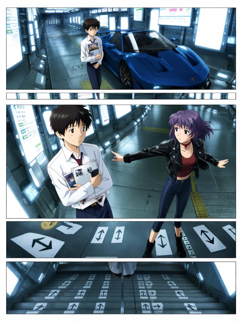 第3章:抵达NERV
真嗣与美里来到NERV总部门前，凭父亲的身份验证进入地下都市并领取极密资料。两人在巨大的地下都市中迷路，律子出现并确认真嗣为“马鲁杜克报告书”选出的第三位适格者。指挥中心发现使徒再次移动，所有人将目光与希望投向即将出场的少年――真嗣。 - 图片4