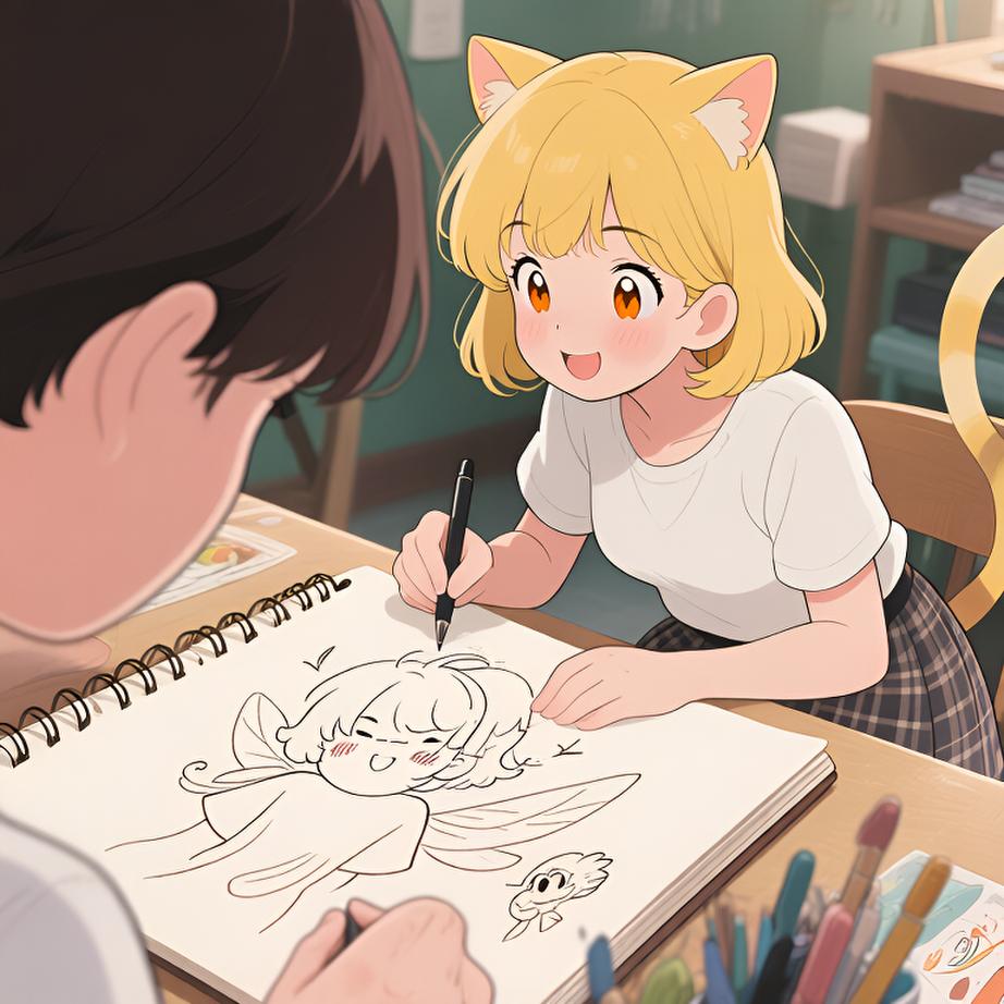 在这个美好的夏日，Mei通过漫画表达自己的梦想与追求。她在自由的时光中，寻找自我与梦想的交汇点。每个瞬间都充满了对未来的憧憬与渴望。 - 图片2