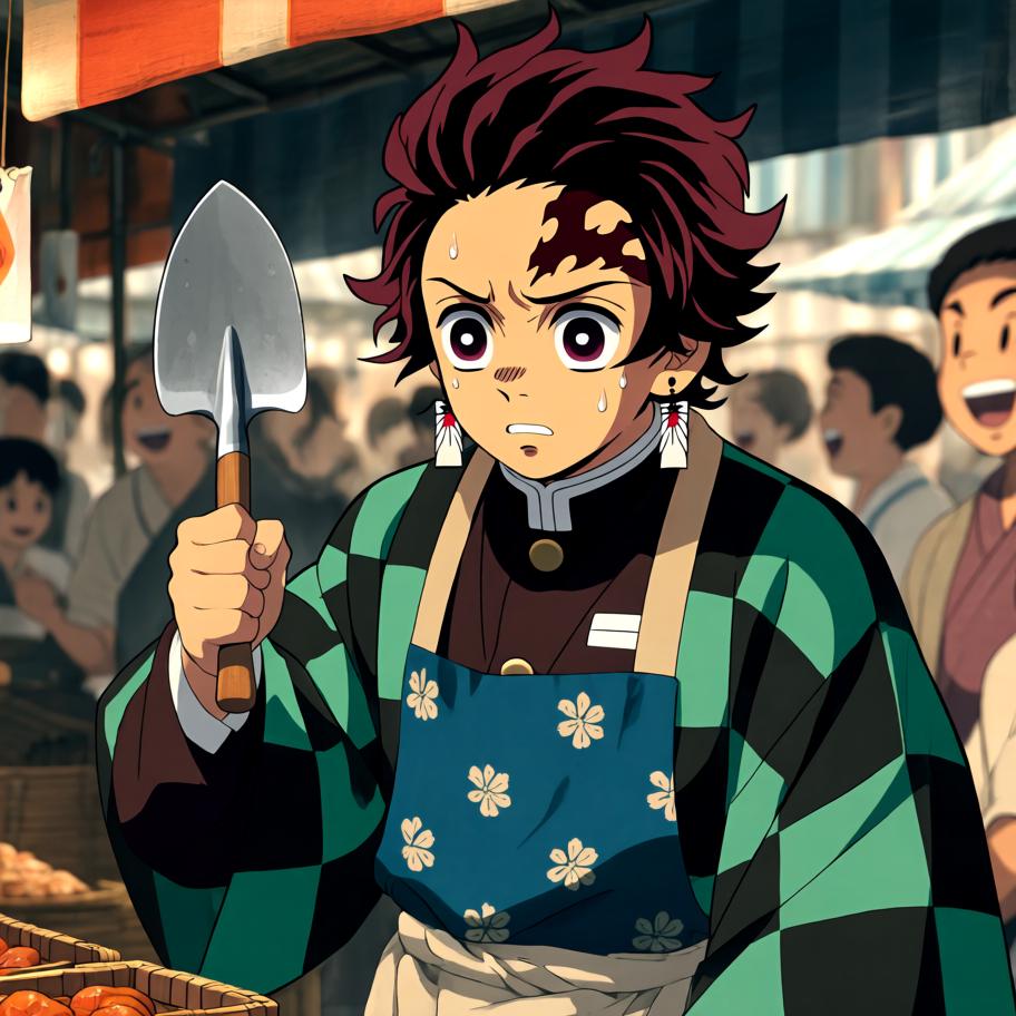 在村祭的临时料理大赛上，炭治郎决定把“呼吸法”用在烹饪上，目标是做出完美的煎饼以博得大家欢心。过程中冲突来自他把战斗式的呼吸误用到厨房，引发火焰失控与观众笑声。情绪从平静训练→紧张失控→高能拯救与意外好评，最后以悬念收尾：有人在远处吹响了号角，暗示新的竞争者到来。 - 图片9