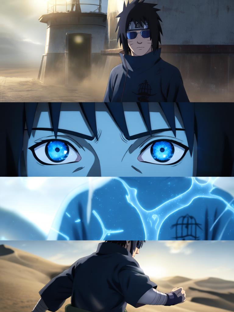 第3章:轮转如意·暗沙哨所的觉醒
傍晚，红豆与小田来访，透露了一个可能能调回村子的“特殊任务”。数日后，受伤归来的红豆揭露那是个陷阱，小田已战死；日向镜由此怀疑村方阴谋并暗生警惕。经历适应期后，日向镜觉醒转生眼与新术“轮转如意”，同时发现能力有范围与查克拉瓶颈，既振奋又清醒自省，决心以新实力求生并寻找真相。 - 图片12