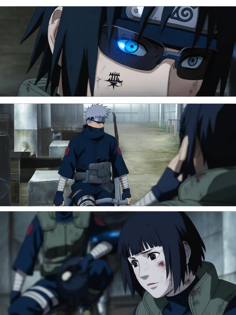 第3章:轮转如意·暗沙哨所的觉醒
傍晚，红豆与小田来访，透露了一个可能能调回村子的“特殊任务”。数日后，受伤归来的红豆揭露那是个陷阱，小田已战死；日向镜由此怀疑村方阴谋并暗生警惕。经历适应期后，日向镜觉醒转生眼与新术“轮转如意”，同时发现能力有范围与查克拉瓶颈，既振奋又清醒自省，决心以新实力求生并寻找真相。 - 图片7