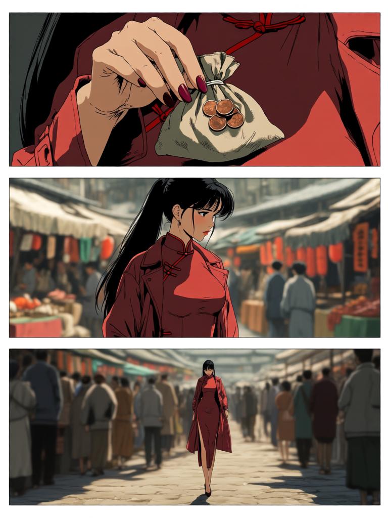 第1章:暗潮涌动
葛婉遭到张老爷势力孤立，集市中人避之不及，她以铜板贿赂酒楼伙计赵小二套出张府招标为陷阱的消息。回到茶馆，北渊出现并暗示愿意助她一臂之力；与此同时，张老爷与王师爷在府中密谋要将她彻底挡死。夜深，葛婉在房间里筹划反击，正当她思索下一步时，门外传来突然而来的敲门声…… - 图片3