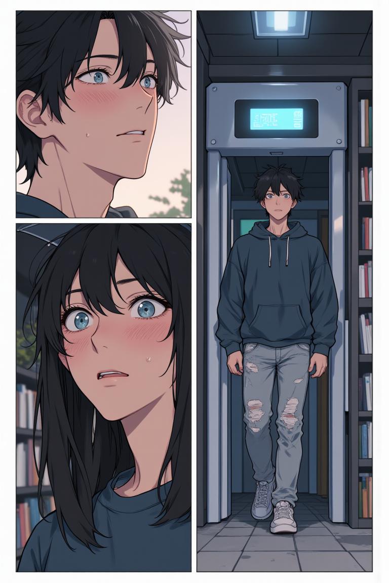 第1章:New Rain, New Beginnings
Luo Ye, now a university freshman and a modestly successful web novelist, spends a rainy night in an internet café before arriving at Jiangcheng University. After discovering a note in the rented teacher apartment and being warned by his brother Gu Mingxuan, he registers for school and meets two striking senior girls—Su Baizhou, an ice‑beauty and student council president, and her lively friend Qin Yuwen. A quiet recognition and an unresolved misunderstanding hang between them, opening the door to a new chapter of campus life. - 图片8