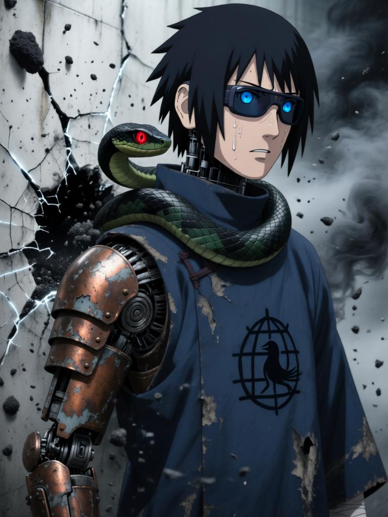 第6章:铁砂之下的抉择
日向镜在战场中被迫激活三代风影人傀儡以自保，赤砂之蝎召出十具红袍傀儡发动毒刃远程攻势。铁砂护盾连番承受骨质千本的撞击，形势愈发危急，日向镜不得不冒着生命危险注入转生眼查克拉唤醒傀儡的自主性以求突围。结尾以疲惫却决绝的日向镜与傀儡守护被毒侵蚀的秘密，留下未解的追击威胁与新的谜团。 - 图片12