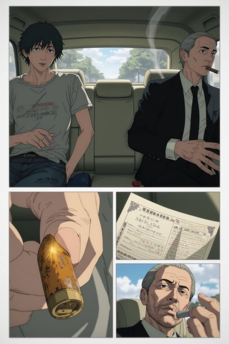 第2章:Debt, Deception, and the Corpse Mountain
Shisan, a starving teenage demon hunter, is hauled into a black-suited crime boss's convoy and learns he's enslaved by a thirty-million debt. Lured into the countryside under the promise that a powerful beast will wipe away half his debt, Shisan and the gang find an apparently haunted, empty house where the boss's men suddenly turn on him. Surrounded by zombified hunters and a towering mound of corpses, Shisan is overwhelmed by a crimson claw — the setup reveals he was led into a trap to be consumed by the very 'zombie demon' he hunted. - 图片2