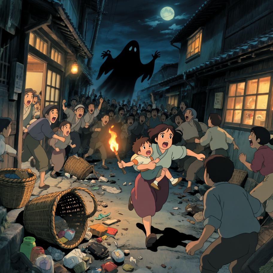 空洞的时空裂缝将《JOJO》中的乔鲁诺/承接者般的硬汉（以空条承太郎风格呈现）抛入《鬼灭之刃》的大正乡村。原本只想寻找回去的方法，却在月夜中遇到突袭村庄的鬼与正在奋战的剑士（炭治郎）。两人从误解到并肩作战，乔的替身介入以惊艳的力量拯救了被感染的孩童，但战后留下了不明的痕迹——一个更大的威胁正在盯上这个异乡来客，片段以悬念收尾。 - 图片4