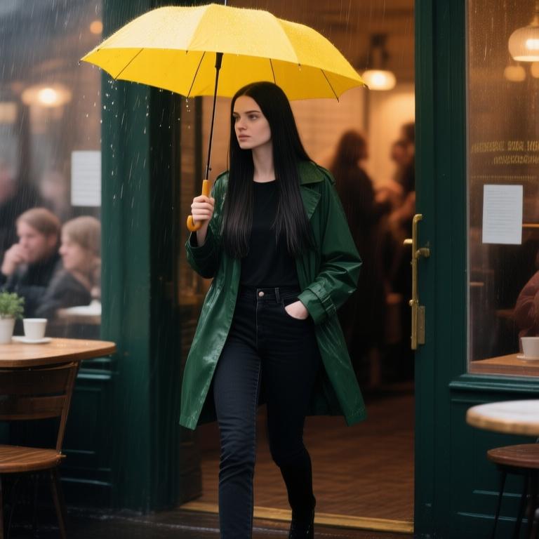 A poignant tale of solitude and self-discovery unfolds over the course of a rainy day in a bustling city, exploring the inner thoughts of a solitary woman navigating life and her emotions. - 图片7