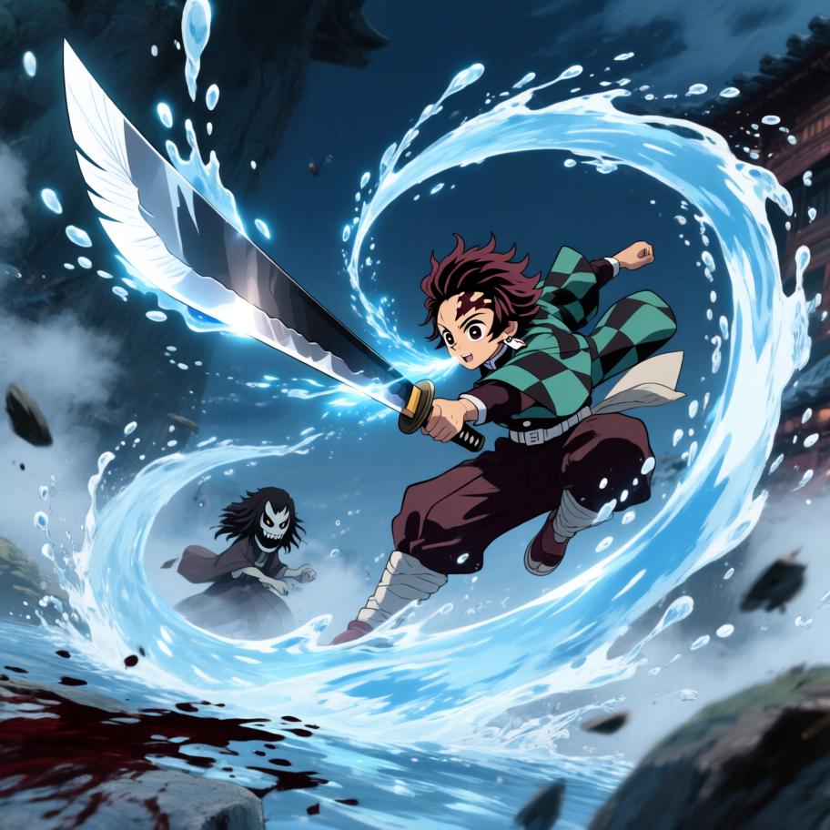 空洞的时空裂缝将《JOJO》中的乔鲁诺/承接者般的硬汉（以空条承太郎风格呈现）抛入《鬼灭之刃》的大正乡村。原本只想寻找回去的方法，却在月夜中遇到突袭村庄的鬼与正在奋战的剑士（炭治郎）。两人从误解到并肩作战，乔的替身介入以惊艳的力量拯救了被感染的孩童，但战后留下了不明的痕迹——一个更大的威胁正在盯上这个异乡来客，片段以悬念收尾。 - 图片8