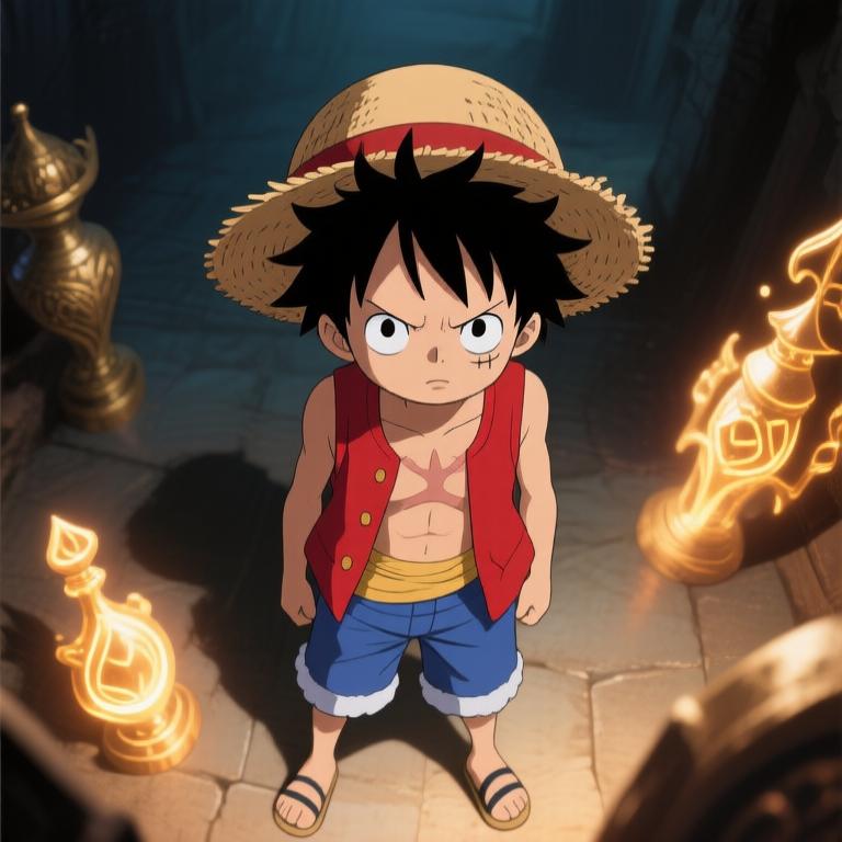 The chamber is alive with energy and wonder. Nami and Robin are mesmerized by the artifacts, while I brace for whatever adventure awaits us. This is what being a pirate is all about! - 图片9