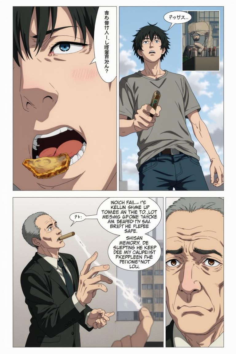 第2章:Debt, Deception, and the Corpse Mountain
Shisan, a starving teenage demon hunter, is hauled into a black-suited crime boss's convoy and learns he's enslaved by a thirty-million debt. Lured into the countryside under the promise that a powerful beast will wipe away half his debt, Shisan and the gang find an apparently haunted, empty house where the boss's men suddenly turn on him. Surrounded by zombified hunters and a towering mound of corpses, Shisan is overwhelmed by a crimson claw — the setup reveals he was led into a trap to be consumed by the very 'zombie demon' he hunted. - 图片15