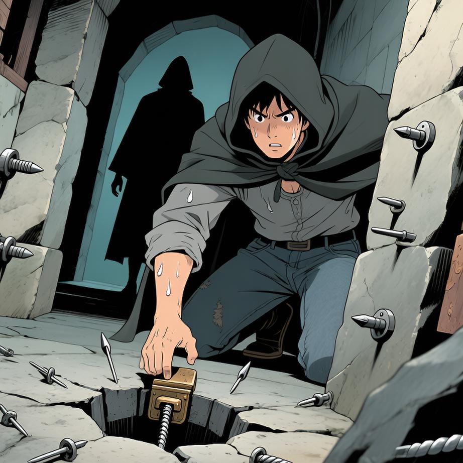 太阳刚冒头 我背起破地图和师父交给我的铜坠 出发去试探第一道门 心里既紧又兴奋 没得回头路了 - 图片3