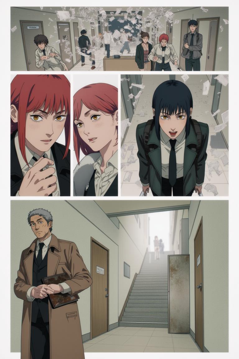 第2章:The Choice of Names
Sato fights a shadow that erases names and memories in a flickering apartment corridor. Makima arrives, using naming as a binding contract to restore identity; Aoyama counters with a ledger that would return names but bind people differently. Forced to choose between becoming a tool of order or a guardian bound to a book, Sato shatters the choice by tearing his name and scattering the pieces, prompting contracts to clash and a fragile, perilous redistribution of memory. - 图片18