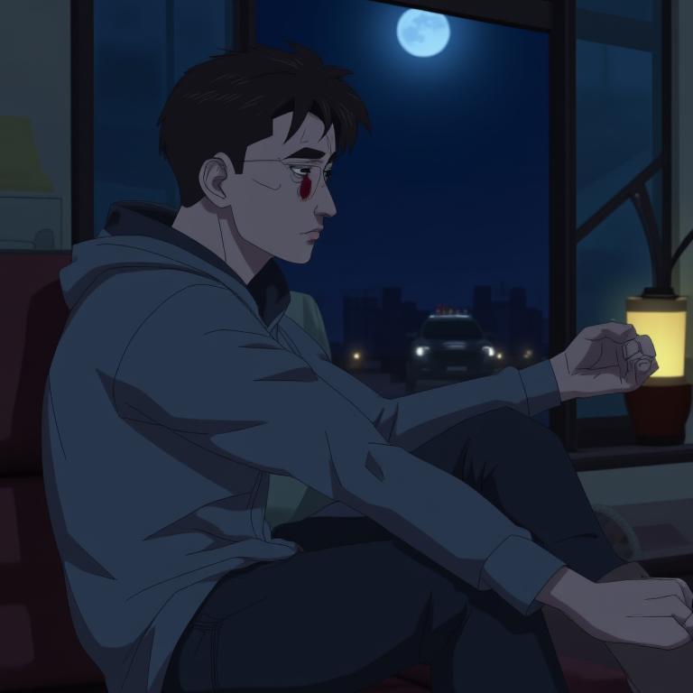 第3章:Night Calls and Quiet Vows
After denying the fight to campus security, Song Yu waits in his dorm. Li Dong calls with news that Qi Heng has an internship at influential Dragon Gate Group, and promises to confront him the next morning. Song Yu steels himself for the showdown, then notices Old Wolf stationed outside—he waves reassuringly and leaves Song Yu to prepare. - 图片17