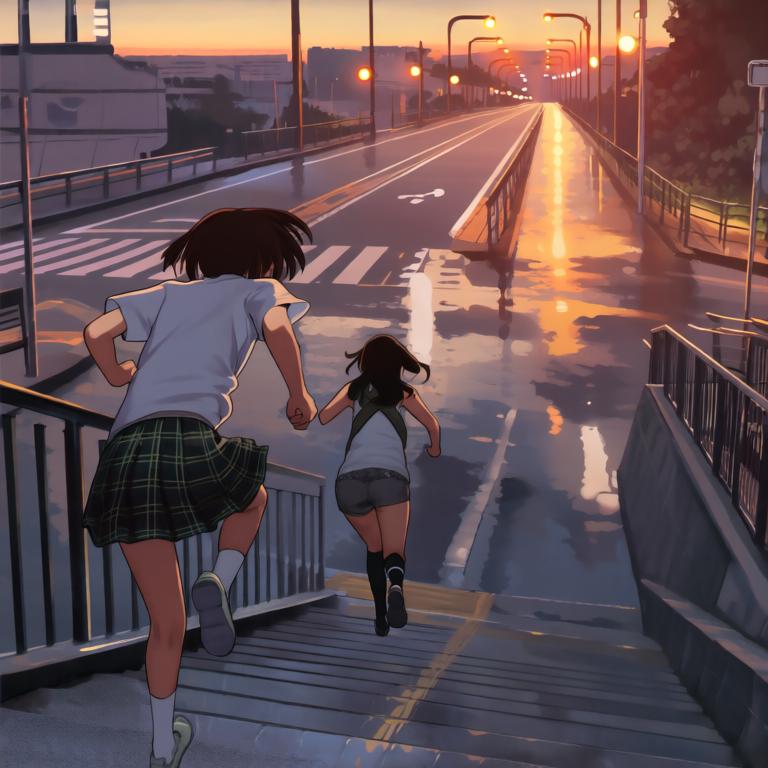 黄昏的列车与海 - 图片3