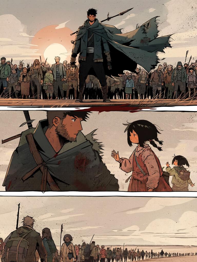 第0章:裂缝之下的守望者
灾变后的残破大地，数万幸存者结队而行，进化者守护队伍。陆隐以铁棍独自抵挡变异兽与黑夜的恐惧，短暂的安宁之后，他们继续向南方的聚集地金陵前进，传说中的七圣与各种进化者等级在远方召唤着幸存者的希望与危机。 - 图片20