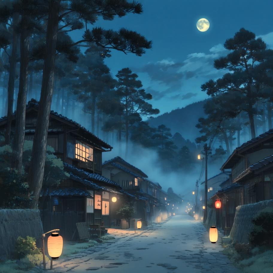 空洞的时空裂缝将《JOJO》中的乔鲁诺/承接者般的硬汉（以空条承太郎风格呈现）抛入《鬼灭之刃》的大正乡村。原本只想寻找回去的方法，却在月夜中遇到突袭村庄的鬼与正在奋战的剑士（炭治郎）。两人从误解到并肩作战，乔的替身介入以惊艳的力量拯救了被感染的孩童，但战后留下了不明的痕迹——一个更大的威胁正在盯上这个异乡来客，片段以悬念收尾。 - 图片1