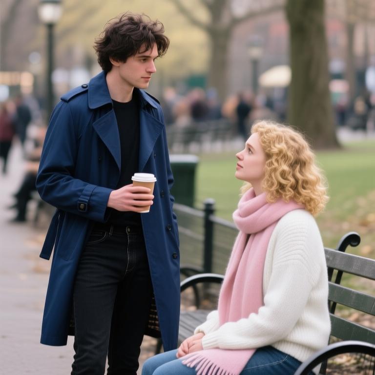 A poignant exploration of loneliness and connection in a bustling urban landscape. - 图片7