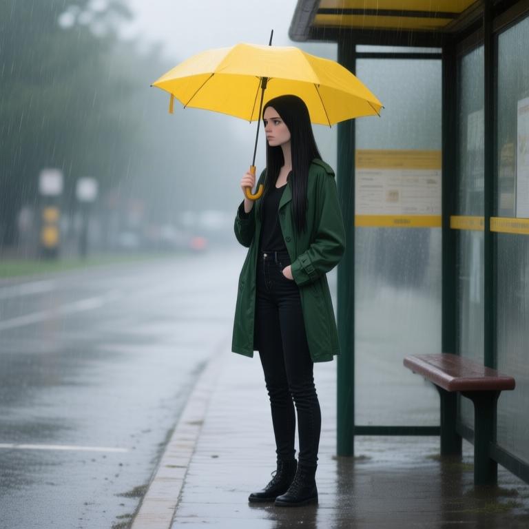 A poignant tale of solitude and self-discovery unfolds over the course of a rainy day in a bustling city, exploring the inner thoughts of a solitary woman navigating life and her emotions. - 图片2