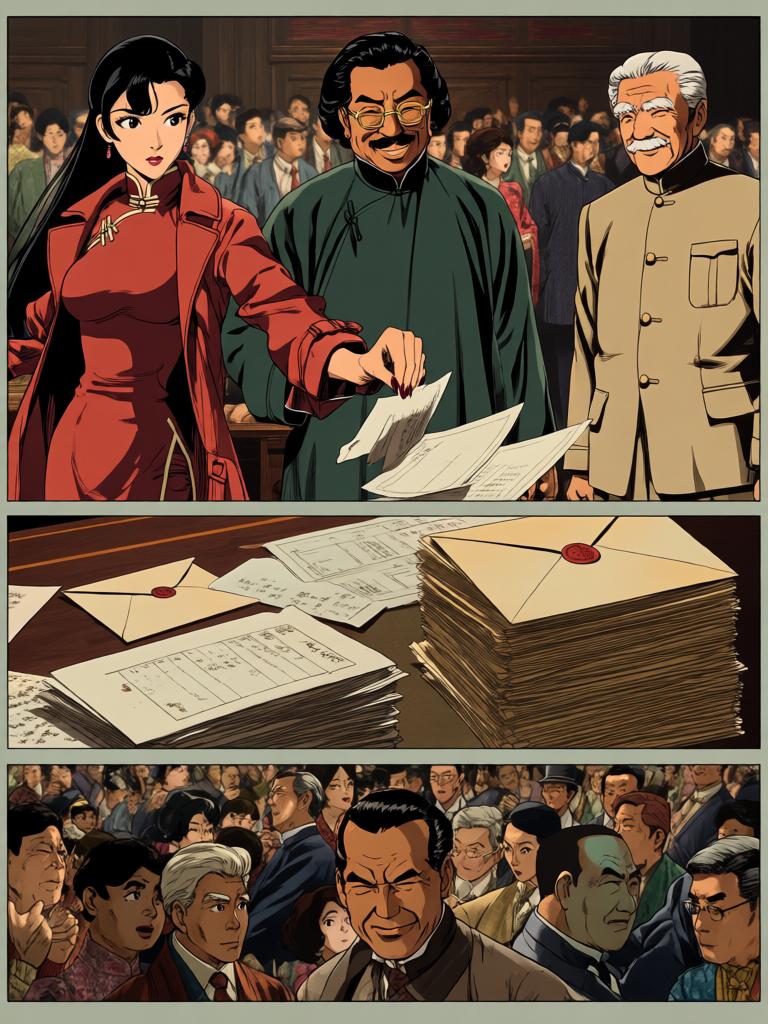 第2章:临门一脚
北渊夜来相助，带来葛婉急需的资金与支持；招标会上，张老爷等人使阴招欲将她逼退，葛婉识破并以更周全的方案与确凿证据反击，现场气氛大逆转；事后北渊的目光让两人关系微妙升温，夜深葛婉又在案卷中发现了令她皱眉的新疑团——“怎么会……” - 图片11