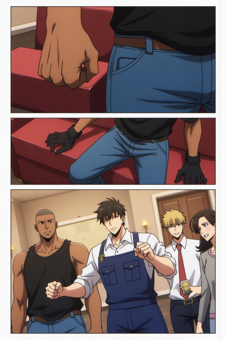 第0章:Night at Earl's — Wang Yan vs. Hezi
In a greasy repair shop, mechanic Wang Yan receives his meager wage while the foreman hints at firing his friend Tie Kui. When Tie Kui calls with news that their old schoolmate Hezi is causing trouble at the Earl's Club 888, the two rush to the nightclub and burst into a decadent scene where Hezi, a spoiled rich kid, humiliates them by dragging them into his play. Wang Yan struggles between anger, pride and the temptation of the dazzling life he cannot afford as the room closes in around them. - 图片17