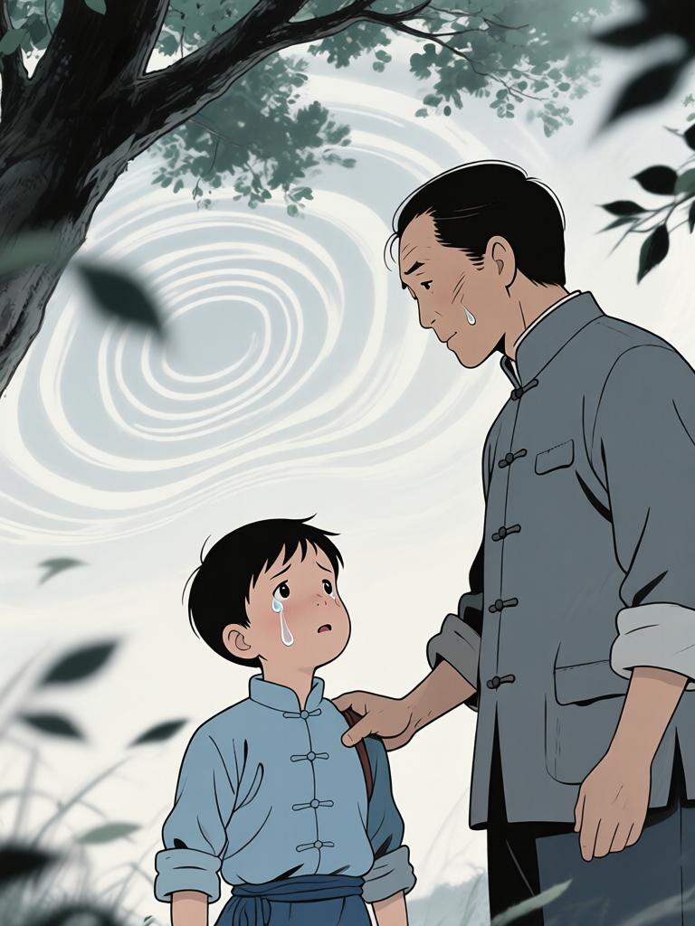 第2章:十二岁的路口
我爷把野子锁进红木箱，独自出门迎战来袭的邪影。回来时满身血色他说出了家的来历、太爷的遭遇与逼近的期限——野子要在十二岁那年上山用御神酒断祸。离别前，爷交代了箱中钱信与赴京寻人的地址，嘱咐若他死，要带箱子逃生并二十四岁再回来复仇。 - 图片12