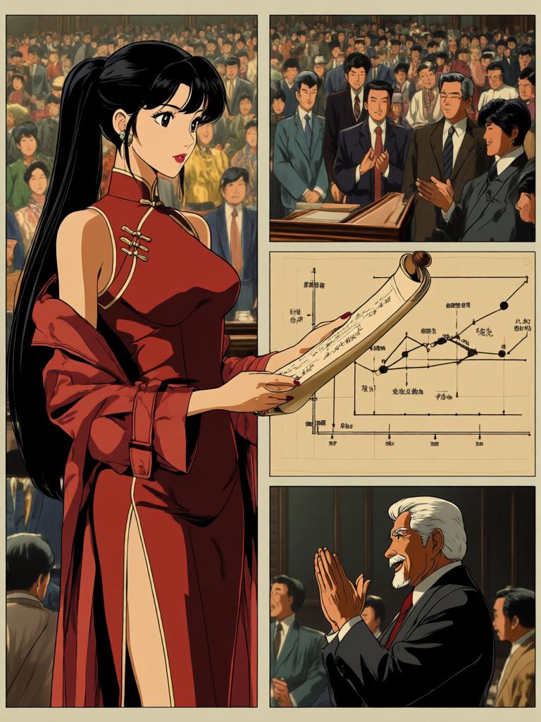 第2章:临门一脚
北渊夜来相助，带来葛婉急需的资金与支持；招标会上，张老爷等人使阴招欲将她逼退，葛婉识破并以更周全的方案与确凿证据反击，现场气氛大逆转；事后北渊的目光让两人关系微妙升温，夜深葛婉又在案卷中发现了令她皱眉的新疑团——“怎么会……” - 图片10