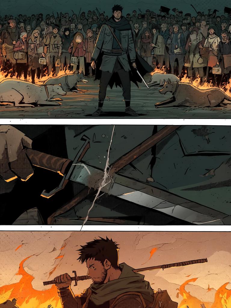 第0章:裂缝之下的守望者
灾变后的残破大地，数万幸存者结队而行，进化者守护队伍。陆隐以铁棍独自抵挡变异兽与黑夜的恐惧，短暂的安宁之后，他们继续向南方的聚集地金陵前进，传说中的七圣与各种进化者等级在远方召唤着幸存者的希望与危机。 - 图片7