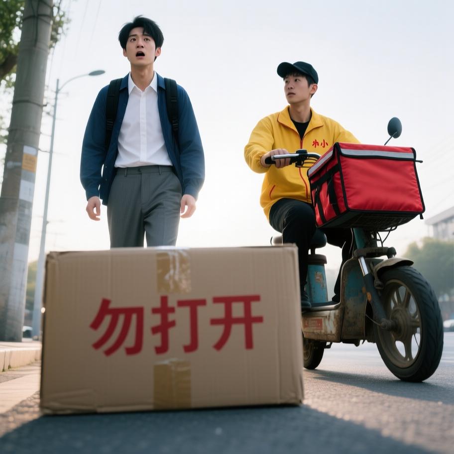 清晨上班路上，小李匆忙赶路时莫名其妙地捡到一个写着“勿打开”的快递盒。带到公司后，同事起哄、盒子晃动并发出敲击声，小李在恐慌与好奇间挣扎，最终撕开盒子，光芒乍现却是只萌仓鼠，结局温暖并带有命运般的反转和留白。 - 图片4