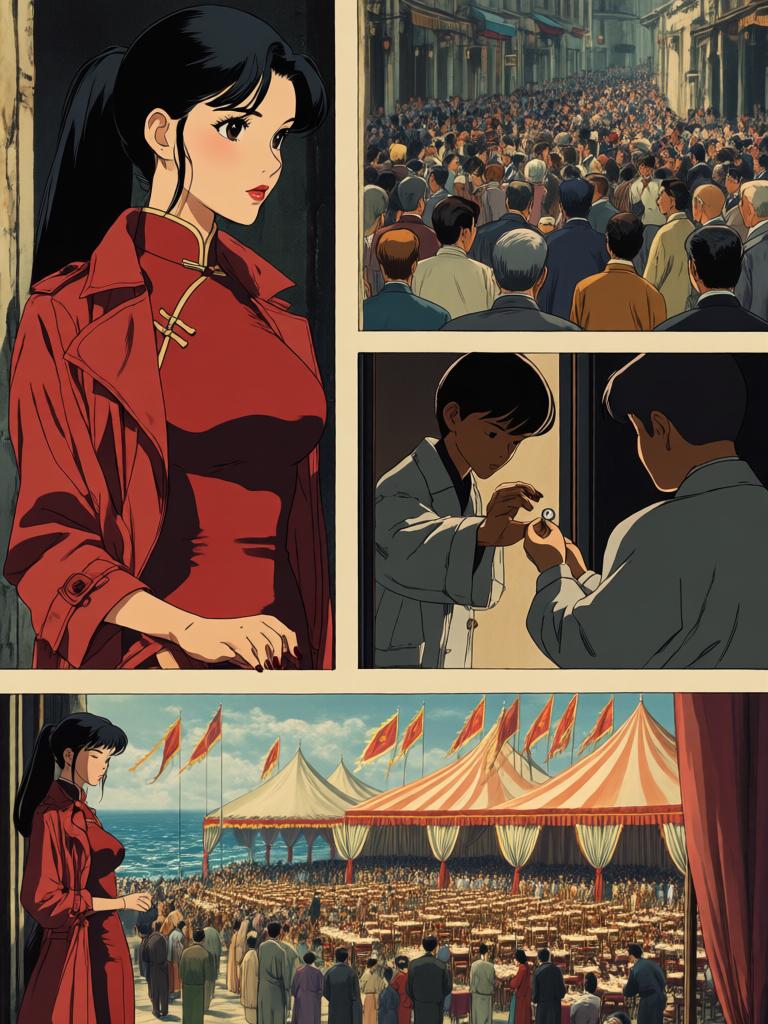 第0章:海天盛筵的试探
葛婉为打入海天盛筵外出争取席位，被会场守门人阻拦。她硬闯入会场受尽嘲讽，却巧设圈套，让贪婪的李掌柜自投罗网，瞬间翻盘。最终众人改观，她冷眼离去，暗藏更大的计划。 - 图片3