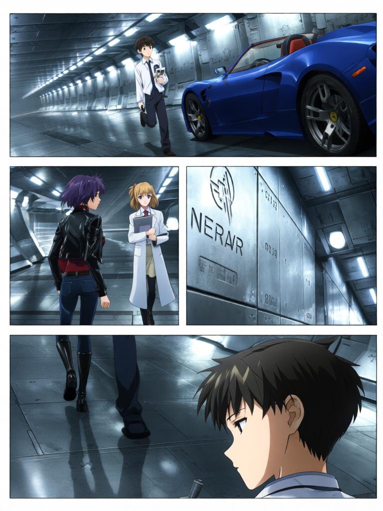 第3章:抵达NERV
真嗣与美里来到NERV总部门前，凭父亲的身份验证进入地下都市并领取极密资料。两人在巨大的地下都市中迷路，律子出现并确认真嗣为“马鲁杜克报告书”选出的第三位适格者。指挥中心发现使徒再次移动，所有人将目光与希望投向即将出场的少年――真嗣。 - 图片14