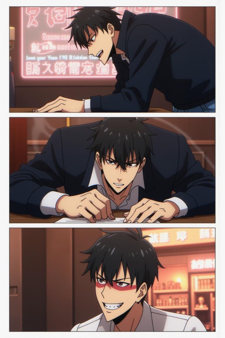 第10章:Aftermath at the Station
Wang Yan arrives at the police station to find Zhang Zonghe roaring at everyone; with two swift kicks Wang forces Zhang to fall in line, then publicly apologizes and settles the dispute. Hungry, they eat noodles while Wang urges Zhang to straighten out; Zhang boasts about rich women and a new plan to get money. Wang calls Tie Kui — at An Xin's milk-tea shop Tie Kui fusses over her while An Xin reveals the 30,000 wasn't from pawning, leaving the friends tense and unsure where Zhang's money came from. - 图片7