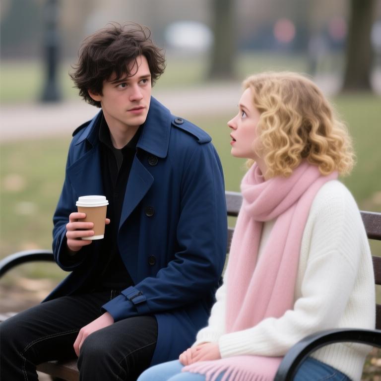 A poignant exploration of loneliness and connection in a bustling urban landscape. - 图片6