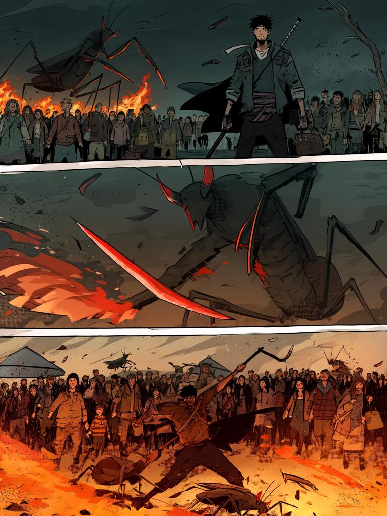 第0章:裂缝之下的守望者
灾变后的残破大地，数万幸存者结队而行，进化者守护队伍。陆隐以铁棍独自抵挡变异兽与黑夜的恐惧，短暂的安宁之后，他们继续向南方的聚集地金陵前进，传说中的七圣与各种进化者等级在远方召唤着幸存者的希望与危机。 - 图片14