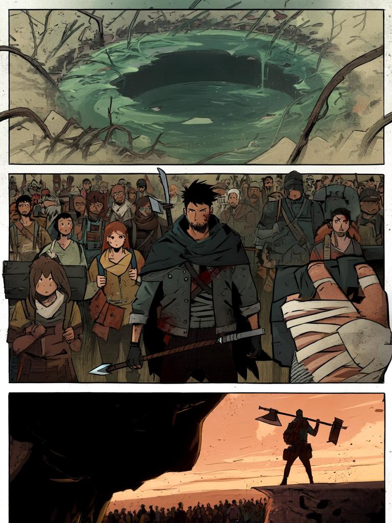 第3章:刑圣降临·钟山归宿
天级强者刑圣周山现身，力斩自地底冒出的天级藤蔓，众人生出崇敬。数万人在周山护送下进入金陵，被安排到钟山刑营登记；陆隐观察周遭，确认自己尚未达到天级，依然走着另一条“星空”的进化之路。钟山刑营的规模与军旅化的秩序让陆隐意识到国家仍在运作，新的格局与更大的风暴正在远方酝酿。 - 图片6