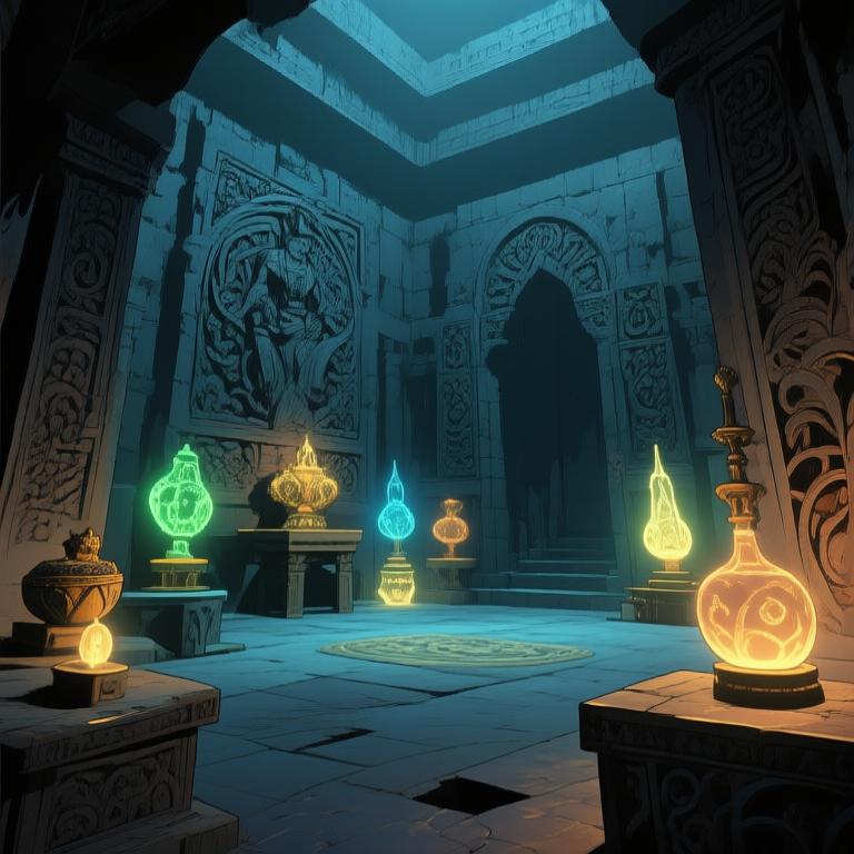 The chamber is alive with energy and wonder. Nami and Robin are mesmerized by the artifacts, while I brace for whatever adventure awaits us. This is what being a pirate is all about! - 图片5