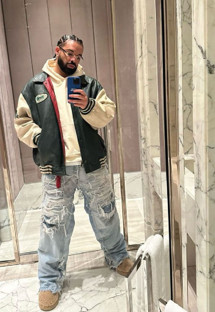 Drake is dominating conversations and setting streetwear rules right now I love how he blends luxury with athletic pieces Pure inspo for layered looks and tonal outfits - 图片1