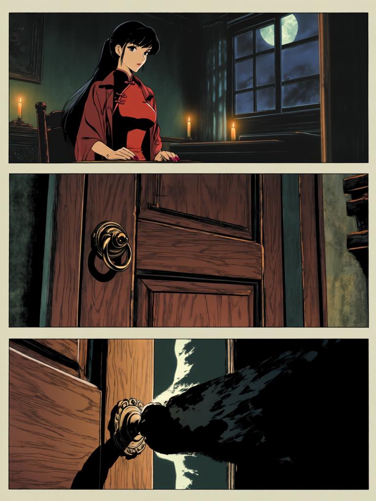 第1章:暗潮涌动
葛婉遭到张老爷势力孤立，集市中人避之不及，她以铜板贿赂酒楼伙计赵小二套出张府招标为陷阱的消息。回到茶馆，北渊出现并暗示愿意助她一臂之力；与此同时，张老爷与王师爷在府中密谋要将她彻底挡死。夜深，葛婉在房间里筹划反击，正当她思索下一步时，门外传来突然而来的敲门声…… - 图片16