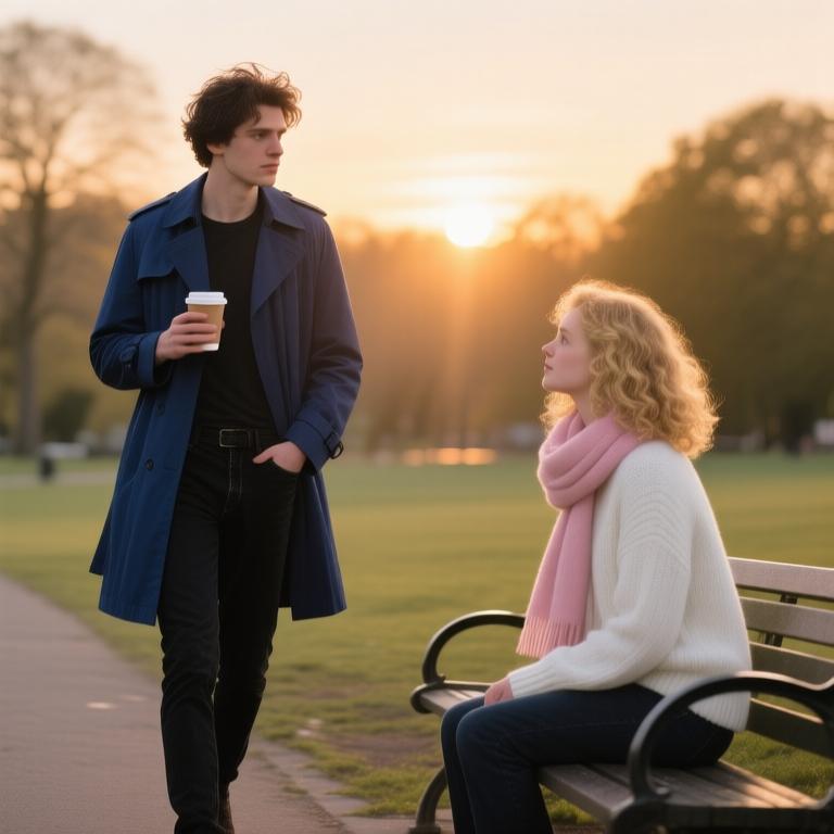 A poignant exploration of loneliness and connection in a bustling urban landscape. - 图片9