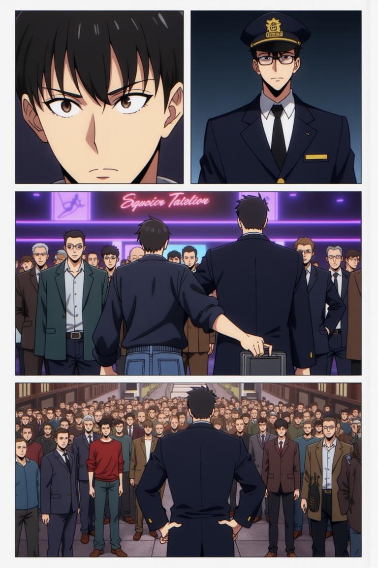 第10章:Aftermath at the Station
Wang Yan arrives at the police station to find Zhang Zonghe roaring at everyone; with two swift kicks Wang forces Zhang to fall in line, then publicly apologizes and settles the dispute. Hungry, they eat noodles while Wang urges Zhang to straighten out; Zhang boasts about rich women and a new plan to get money. Wang calls Tie Kui — at An Xin's milk-tea shop Tie Kui fusses over her while An Xin reveals the 30,000 wasn't from pawning, leaving the friends tense and unsure where Zhang's money came from. - 图片3