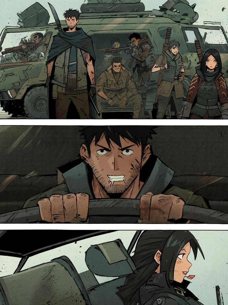 第19章:追丧入屋
陆隐在废弃大厦中与一只九百战力的巨型变异蜘蛛短兵相接，斩出康大丰的遗体后冷然离去。车队气氛骤变，陆隐下令严禁脱队，徐三与罗芸紧随其后。陆隐发现丧尸反常地朝危险处逃窜，心中生出怀疑——有人在操控或引诱这群丧尸前往那幢大厦。 - 图片17