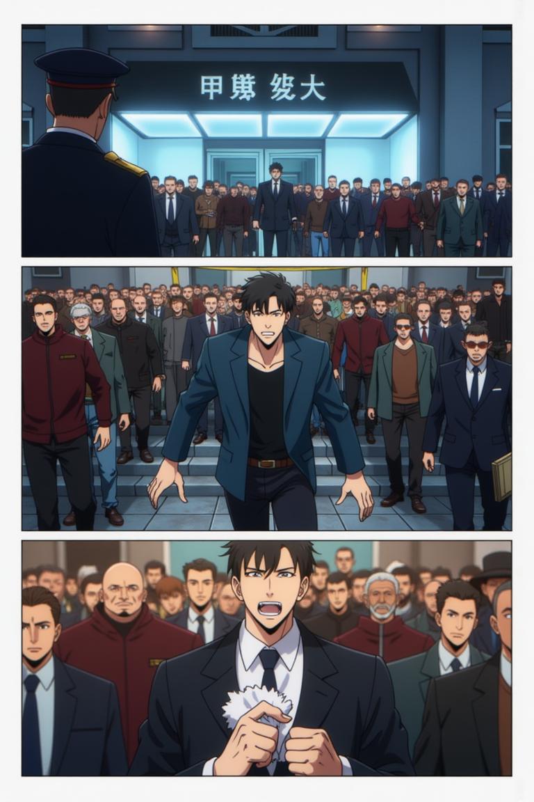 第10章:Aftermath at the Station
Wang Yan arrives at the police station to find Zhang Zonghe roaring at everyone; with two swift kicks Wang forces Zhang to fall in line, then publicly apologizes and settles the dispute. Hungry, they eat noodles while Wang urges Zhang to straighten out; Zhang boasts about rich women and a new plan to get money. Wang calls Tie Kui — at An Xin's milk-tea shop Tie Kui fusses over her while An Xin reveals the 30,000 wasn't from pawning, leaving the friends tense and unsure where Zhang's money came from. - 图片1