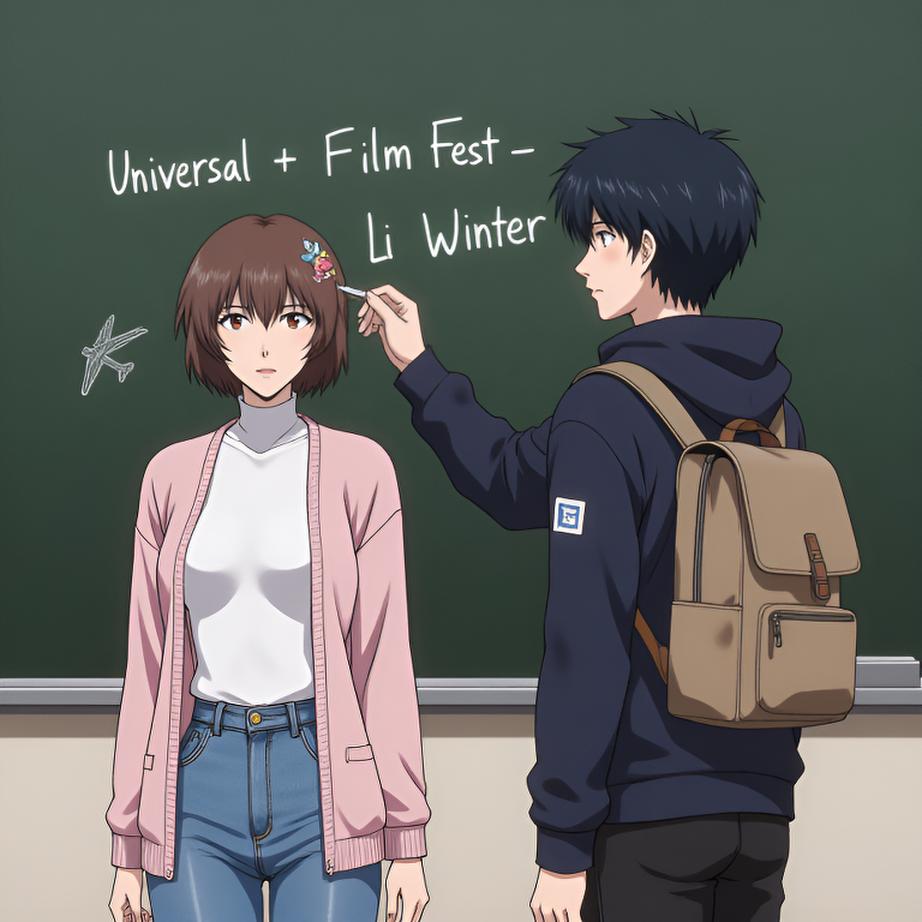 下课后和同学们在教室里翻看暑假去环球影城和北京国际电影节的照片，大家一边回忆一边商量寒假再去的计划，好期待和大家再一起去玩 - 图片6