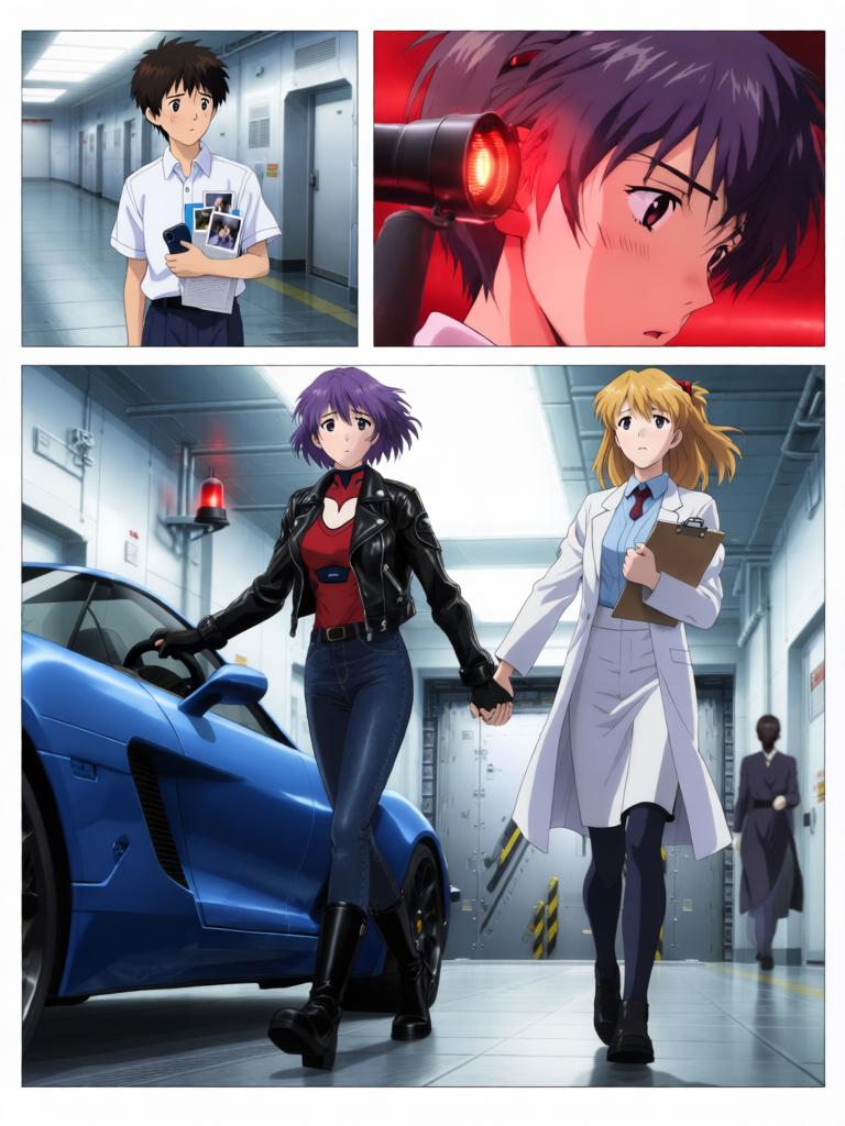 第3章:抵达NERV
真嗣与美里来到NERV总部门前，凭父亲的身份验证进入地下都市并领取极密资料。两人在巨大的地下都市中迷路，律子出现并确认真嗣为“马鲁杜克报告书”选出的第三位适格者。指挥中心发现使徒再次移动，所有人将目光与希望投向即将出场的少年――真嗣。 - 图片12