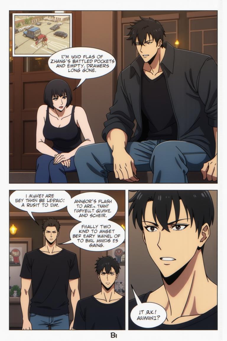 第10章:Aftermath at the Station
Wang Yan arrives at the police station to find Zhang Zonghe roaring at everyone; with two swift kicks Wang forces Zhang to fall in line, then publicly apologizes and settles the dispute. Hungry, they eat noodles while Wang urges Zhang to straighten out; Zhang boasts about rich women and a new plan to get money. Wang calls Tie Kui — at An Xin's milk-tea shop Tie Kui fusses over her while An Xin reveals the 30,000 wasn't from pawning, leaving the friends tense and unsure where Zhang's money came from. - 图片14