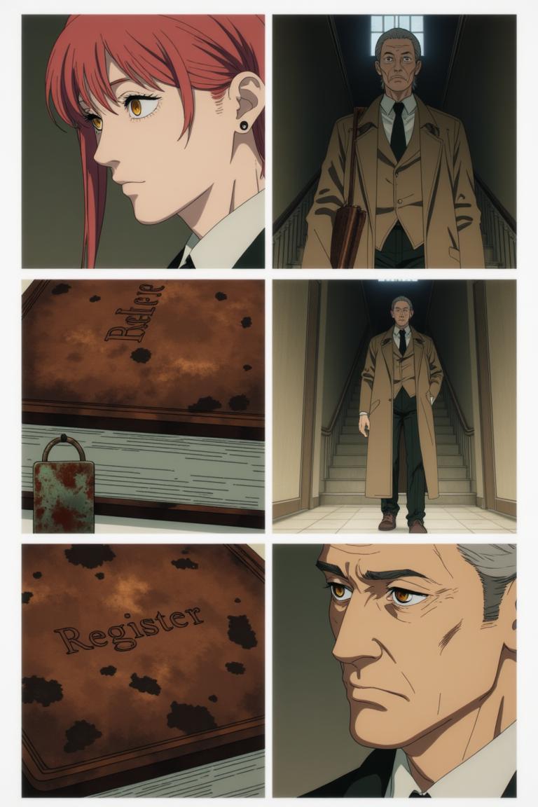 第2章:The Choice of Names
Sato fights a shadow that erases names and memories in a flickering apartment corridor. Makima arrives, using naming as a binding contract to restore identity; Aoyama counters with a ledger that would return names but bind people differently. Forced to choose between becoming a tool of order or a guardian bound to a book, Sato shatters the choice by tearing his name and scattering the pieces, prompting contracts to clash and a fragile, perilous redistribution of memory. - 图片8