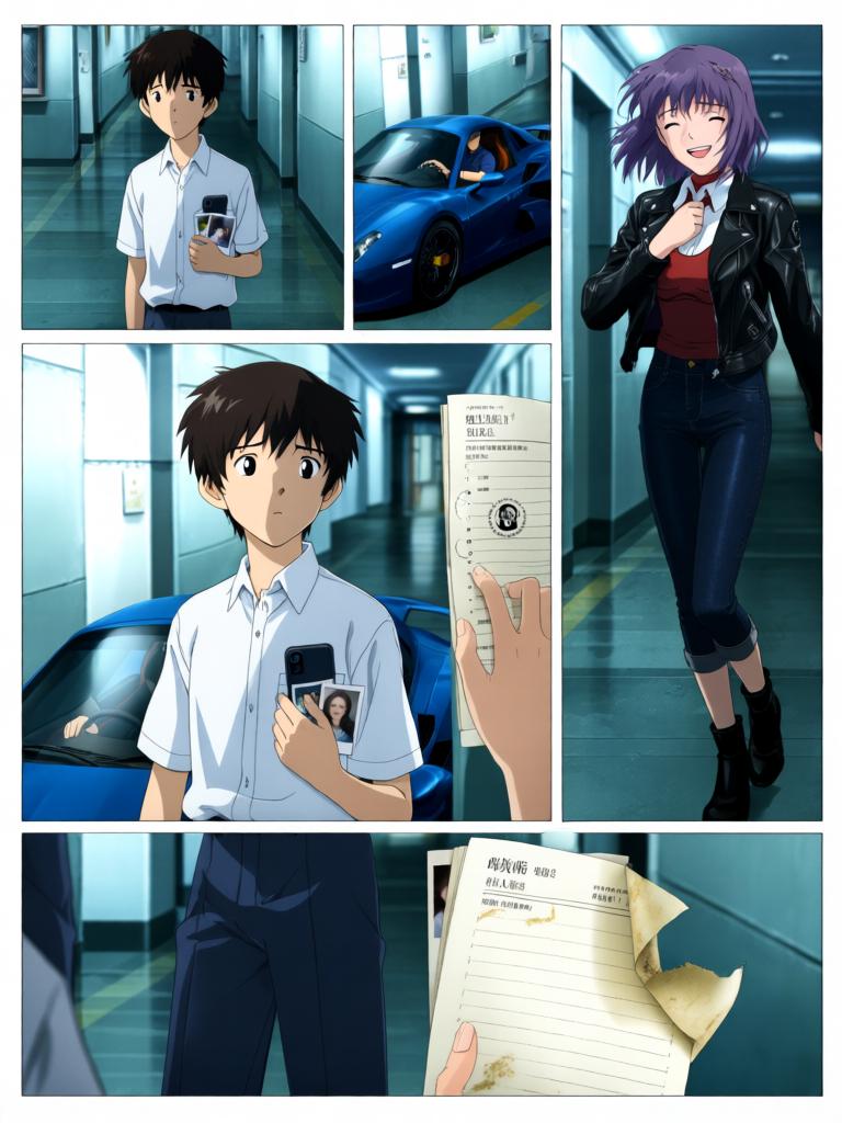 第3章:抵达NERV
真嗣与美里来到NERV总部门前，凭父亲的身份验证进入地下都市并领取极密资料。两人在巨大的地下都市中迷路，律子出现并确认真嗣为“马鲁杜克报告书”选出的第三位适格者。指挥中心发现使徒再次移动，所有人将目光与希望投向即将出场的少年――真嗣。 - 图片5