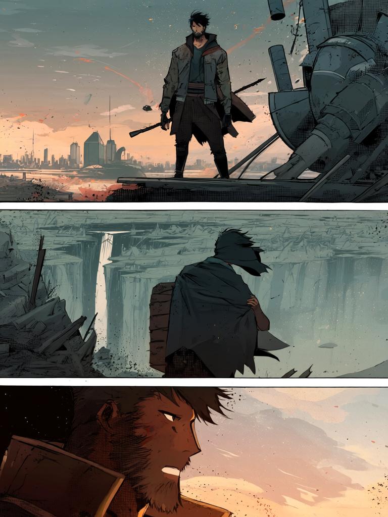 第6章:坠星与波动掌
一颗天外宇宙舱坠落，白甲短发青年亚斯塔出现并嘲讽陆隐。两人短暂交锋中陆隐迫使自己使用禁术“波动掌”，重创亚斯塔却付出手臂近乎废掉的代价。陆隐搜获亚斯塔的戒指战甲、个人终端与一枚从断指中掉落的晶片，为下一步行动获取关键线索。 - 图片18