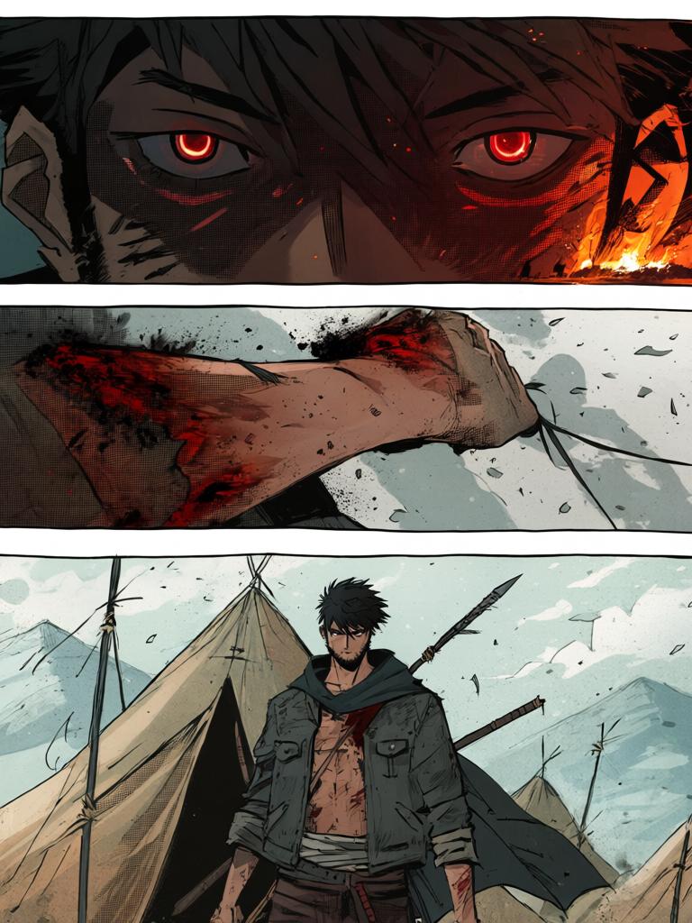 第9章:钟山塑体
周山与眼镜女、赵雨在钟山峰顶讨论外星飞船与陆隐的局势，决定暂不严密监控。陆隐被授权居住钟山，成为第十四位万夫长，表面风平浪静。夜里他在军帐中服下塑体决，剧烈疼痛中身体被重塑，一记血喷后，周围空气扭曲，他的力量开始觉醒。 - 图片10